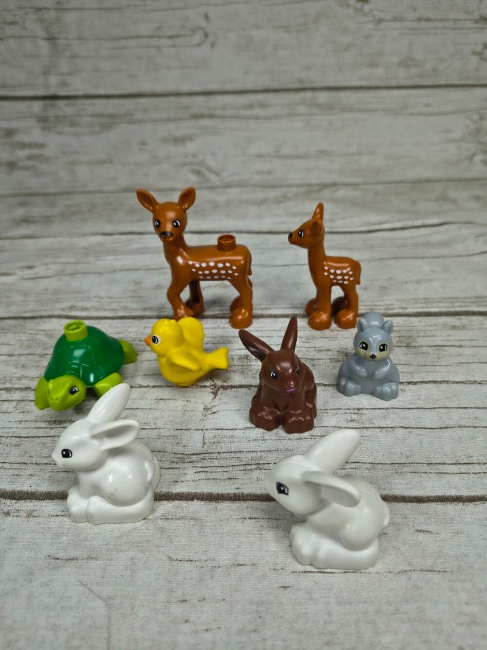 LEGO DUPLO Forest Animal Figure Lot in Multi (Size 8 Figures).